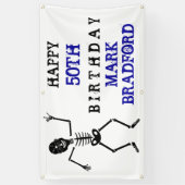 BD-banner, Skeleton-vredesbord, pagina's invoegen/ Spandoek (Verticaal)