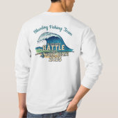 BD - BLAUWGROEN LETTERS OP DE RUG T-SHIRT (Achterkant)