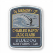 BD Memorial Custom-Cut Vinyl Sticker (Voorkant)