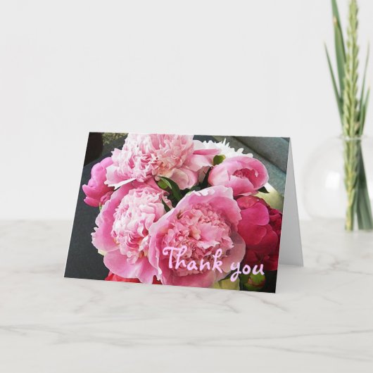 BD-Peony Floral Thank you card Bedankkaart (Voorkant)