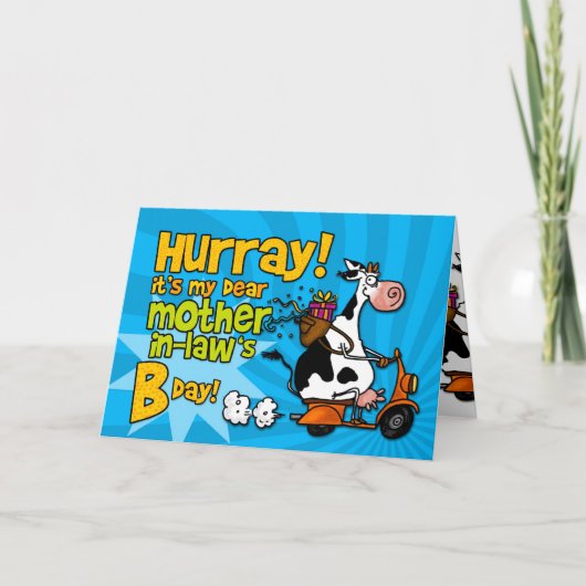bd scooter koe - schoonmoeder kaart (Voorkant)