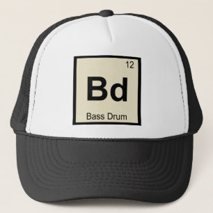 Bd - Slagwerk Muziek Chemie Periodiek Systeem Trucker Pet