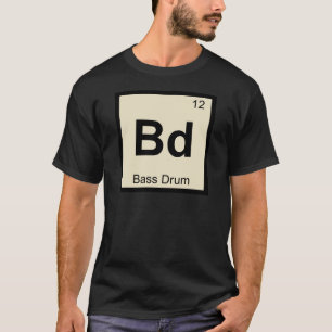 Bd - Slagwerk Muziek Scheikunde Periodiek Systeem T-shirt