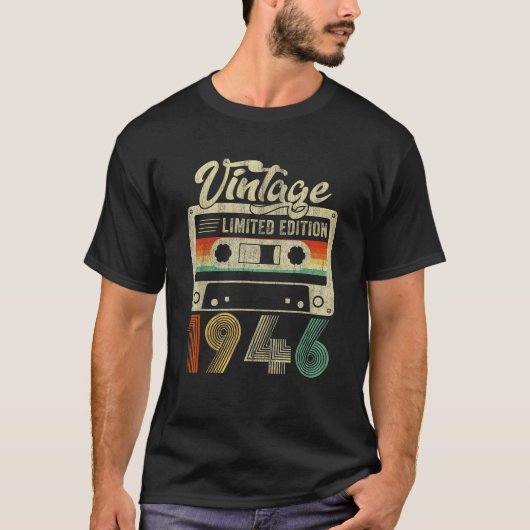 Bday Limited Edition Classic 80 Jaar Oud Design T-shirt (Voorkant)