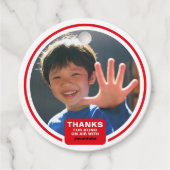 BDay Tube Photo  Bedankjes Labels (Voorkant)