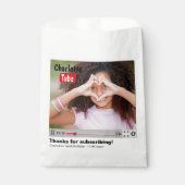 Bday Tube Thanks For Subscribing Photo  Bedankzakje (Voorkant)