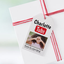 Bday Tube Thanks For Subscribing Photo Favour Tags Cadeaulabel