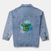 B'Day (Verjaardag) Rizz Groen en Monochromatisch B Denim Jacket (Achterkant)