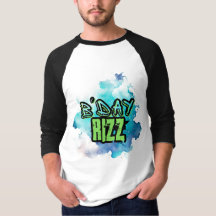 B'Day (Verjaardag) Rizz Groen en Monochromatisch B