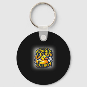 BDE Fun Eend Energie Grappig Rubber Eend Nove Sleutelhanger
