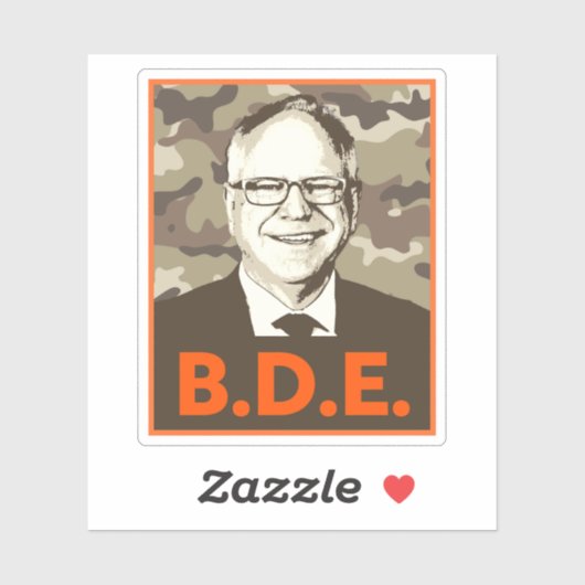 BDE Hoop in Camouflage Sticker (Vel)