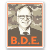 BDE Hoop in Camouflage Sticker (Voorkant)