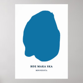 Bde Maka Ska - Minneapolis  kaart Poster