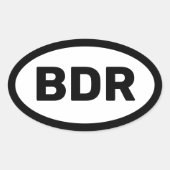 BDR Auto Sticker (Voorkant)