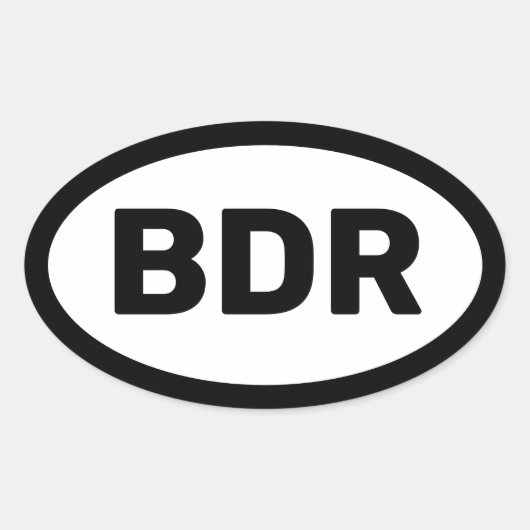 BDR Auto Sticker (Voorkant)