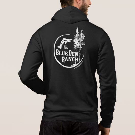 BDR Logo 2020 met Website voor & achter Hoodie (Achterkant)