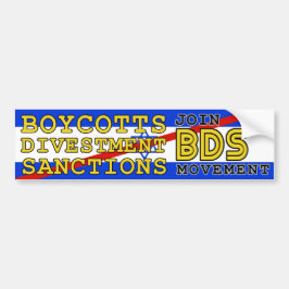 BDS-beweging boycot Israël Bumpersticker