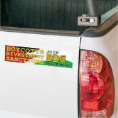BDS-beweging steunt Palestina Bumpersticker (Op Truck)
