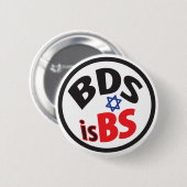 BDS is BS. Knoop Ronde Button 5,7 Cm (Voorkant /achterkant)