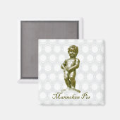 BE054 MANNEKEN PIS Brussel Brussel, Fridge Magneet (Voorkant / Achterkant)