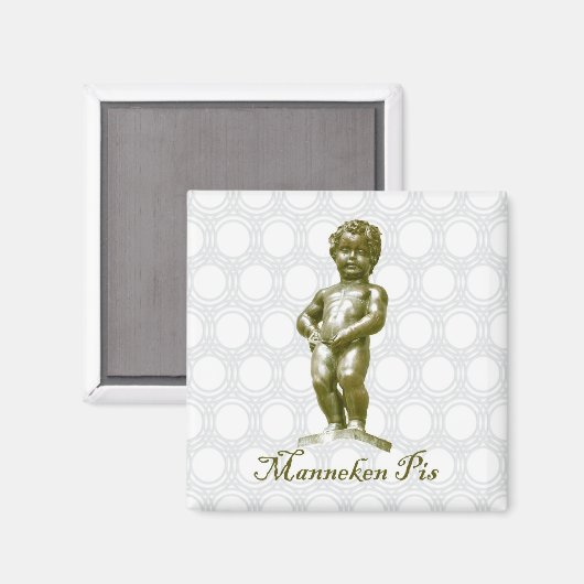 BE054 MANNEKEN PIS Brussel Brussel, Fridge Magneet (Voorkant / Achterkant)