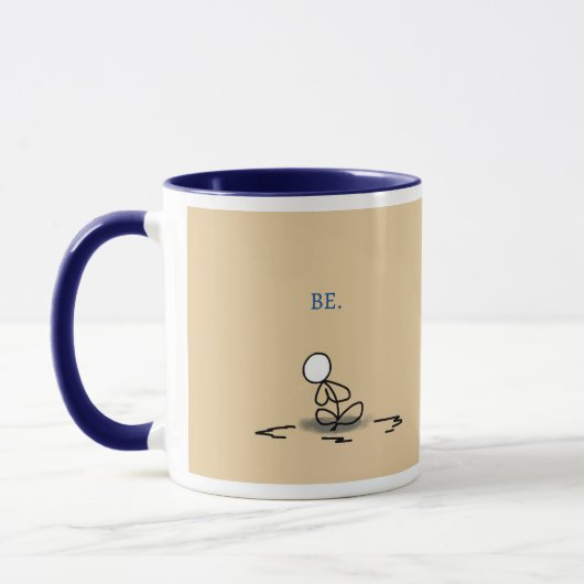 'BE' 11 oz Bewakte en Gids Koffie Mok (Links)