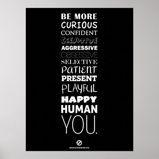 BE 12 Poster groot zwart (Voorkant)