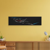 BE-55 Baron Canvas Afdruk (Insitu (Woonkamer))