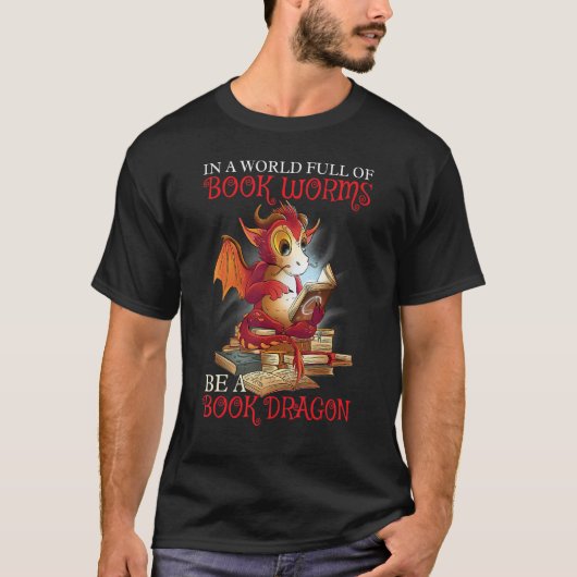 Be A Book Dragon T-shirt (Voorkant)