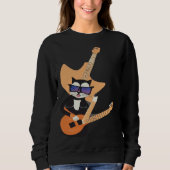 Be a Cat That is Cool Playing Guitar Abstract Trui (Voorkant)