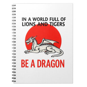 Be a Dragon - Uniek Fantasy ontwerp Notitieboek