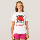 Be a Dragon - Uniek Fantasy ontwerp T-shirt (Voorkant volledig)
