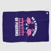 Be A Flamingo In A Flock Of Pigeons-18716 Golfhanddoek (Horizontaal)