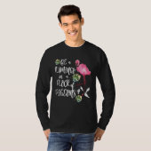 Be a Flamingo in a Flock of Pigeons T-shirt (Voorkant volledig)