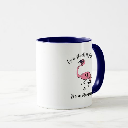 Be a Flamingo - Motivational Mug Mok (Voorkant rechts)