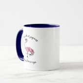 Be a Flamingo - Motivational Mug Mok (Voorkant links)