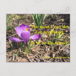 BE A FRIEND-THOREAU-BRIEFKAART BRIEFKAART