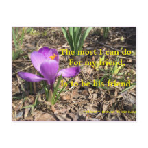 BE A FRIEND-THOREAU-BRIEFKAART