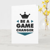Be A Game Changer Positive Saying Motivation Kaart (Gele Bloem)