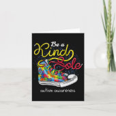 Be A Kind Sole Autism Awareness Puzzle Shoes Be Ki Kaart (Voorkant)