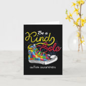 Be A Kind Sole Autism Awareness Puzzle Shoes Be Ki Kaart (Gele Bloem)
