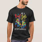 Be A Kind Sole Autism Awareness Puzzle Shoes Be Ki T-shirt (Voorkant)
