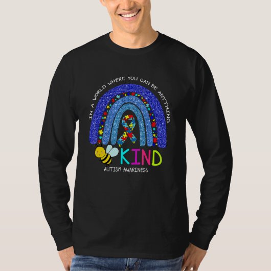 Be A Kind Sole Autism Awareness Puzzle Shoes Be Ki T-shirt (Voorkant)