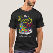 Be A Kind Sole Autism Awareness Rainbow Trendy Puz T-shirt (Voorkant)