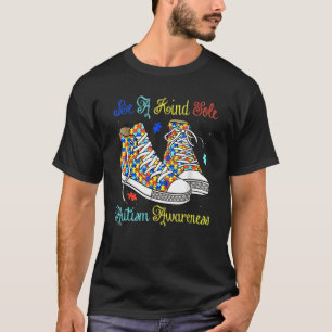 Be A Kind Sole Autism Awareness Rainbow Trendy Puz T-shirt