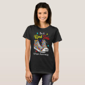 Be A Kind Sole Autism Awareness Rainbow Trendy Puz T-shirt (Voorkant volledig)