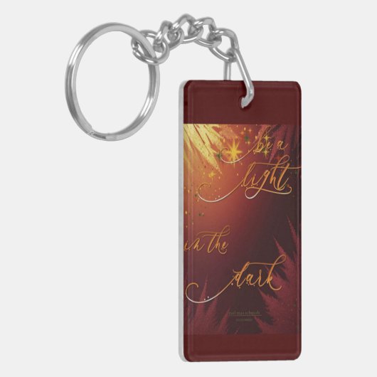 Be A Light Bordeaux Mel Mae Schmidt Stationery Sleutelhanger (Voorkant Links)