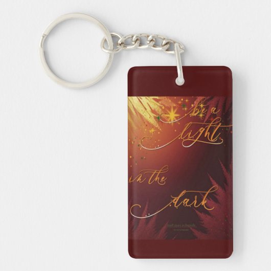 Be A Light Bordeaux Mel Mae Schmidt Stationery Sleutelhanger (Voorkant)