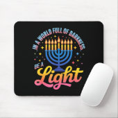 Be A Light Happy Hanukkah Menorah Jewish Gift Muismat (Met muis)