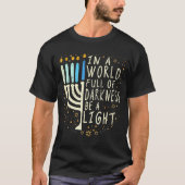 Be A Light Happy Hanukkah T-shirt (Voorkant)